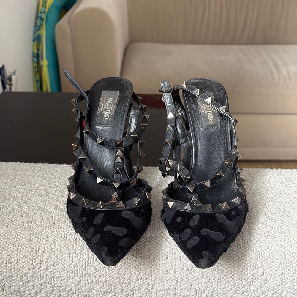 Valentino Black Studded Heels